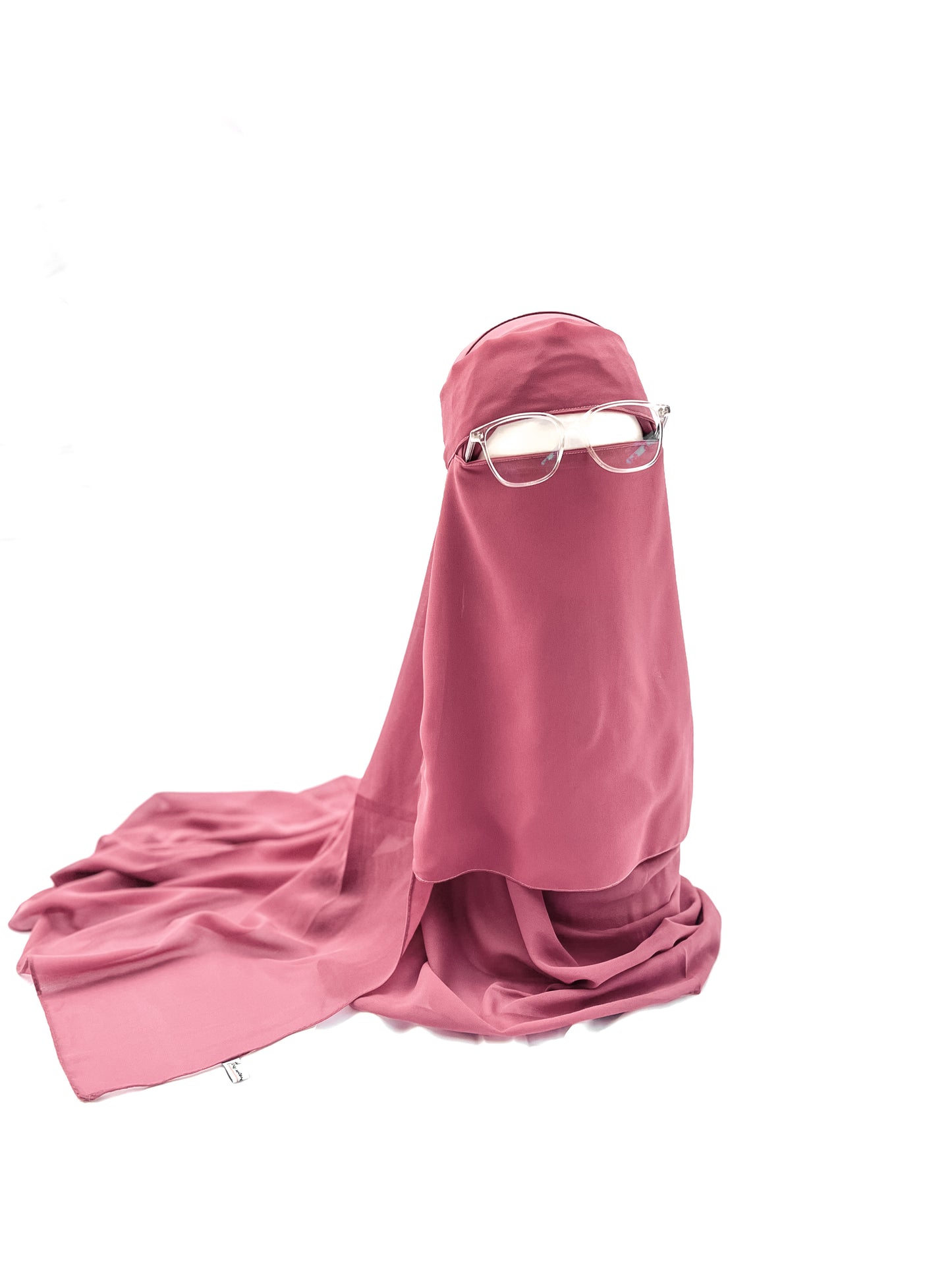 Saudi Niqab & XL Hijab Set - Raspberry Pink