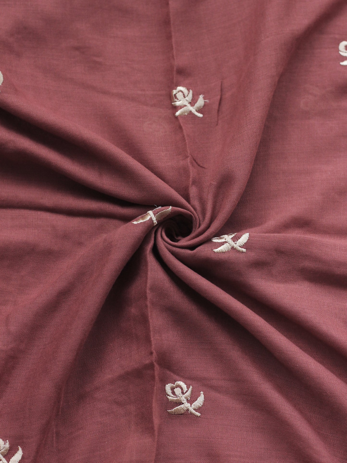 Zahra Embroidered Hijab - Rosewood