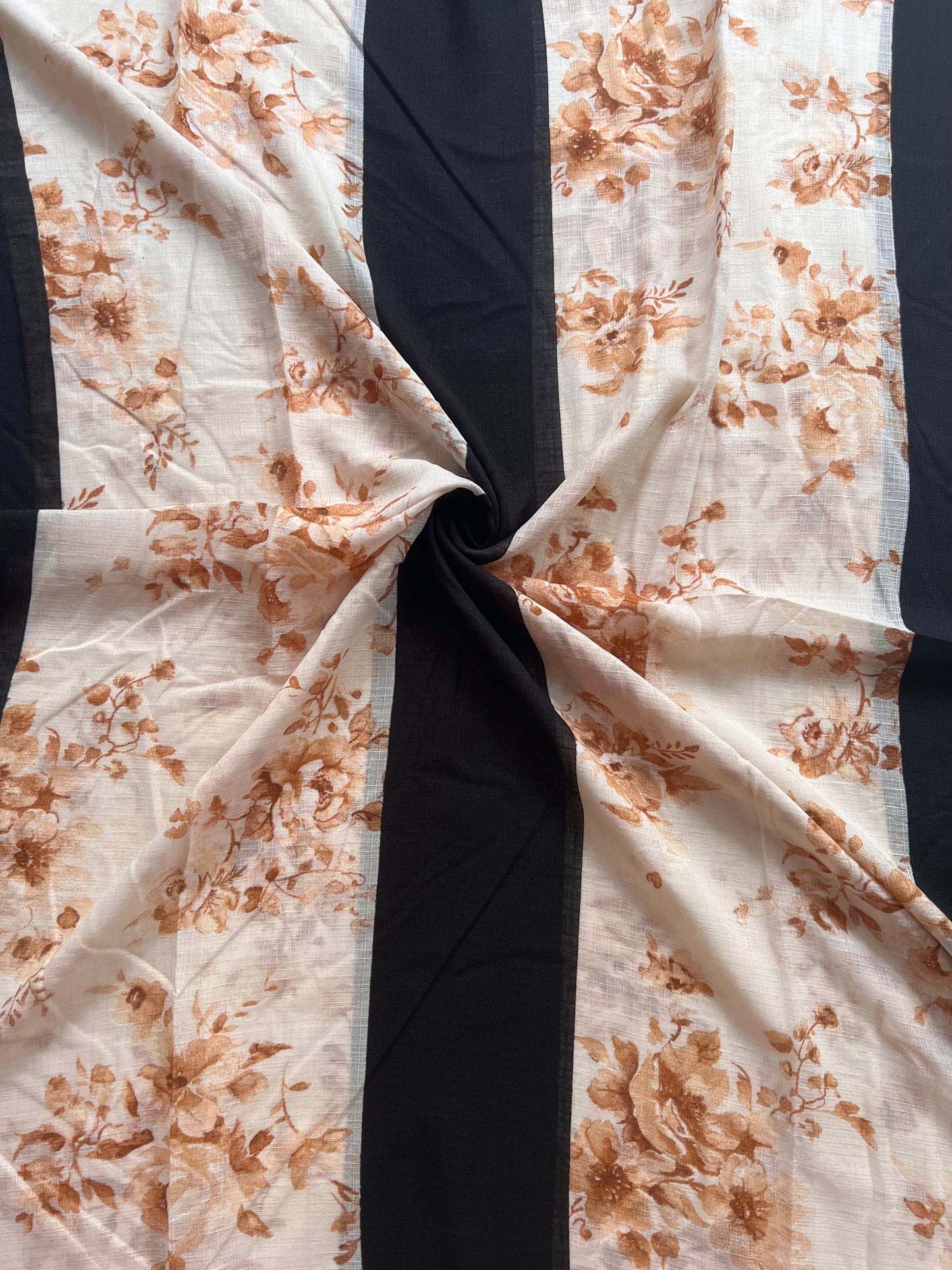 Rumana Printed Hijab - Black
