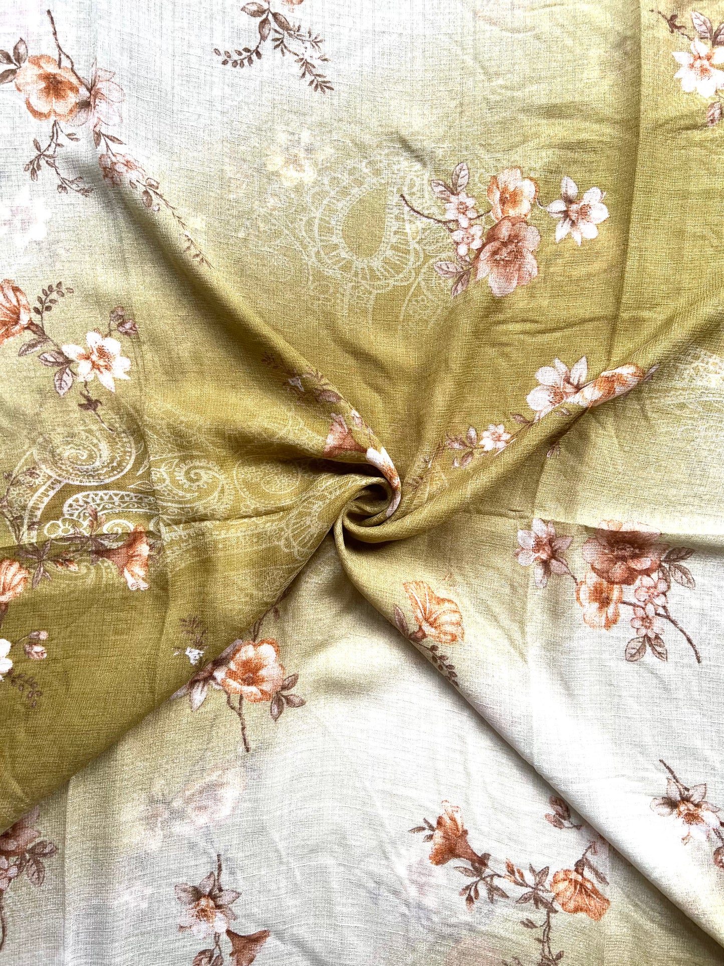 Zuheyra Printed Hijab - Light Olive