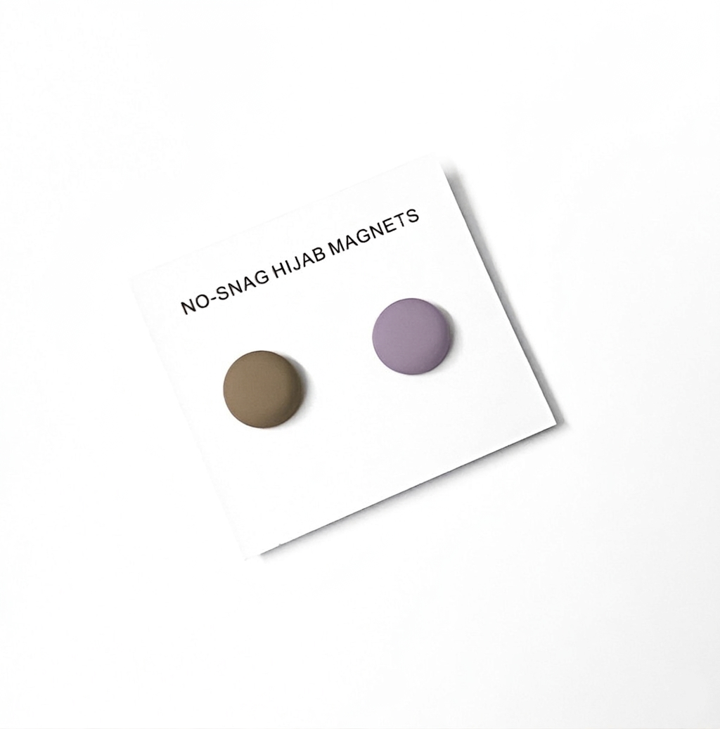 Matte Hijab Magnets (Circle) - Swirl
