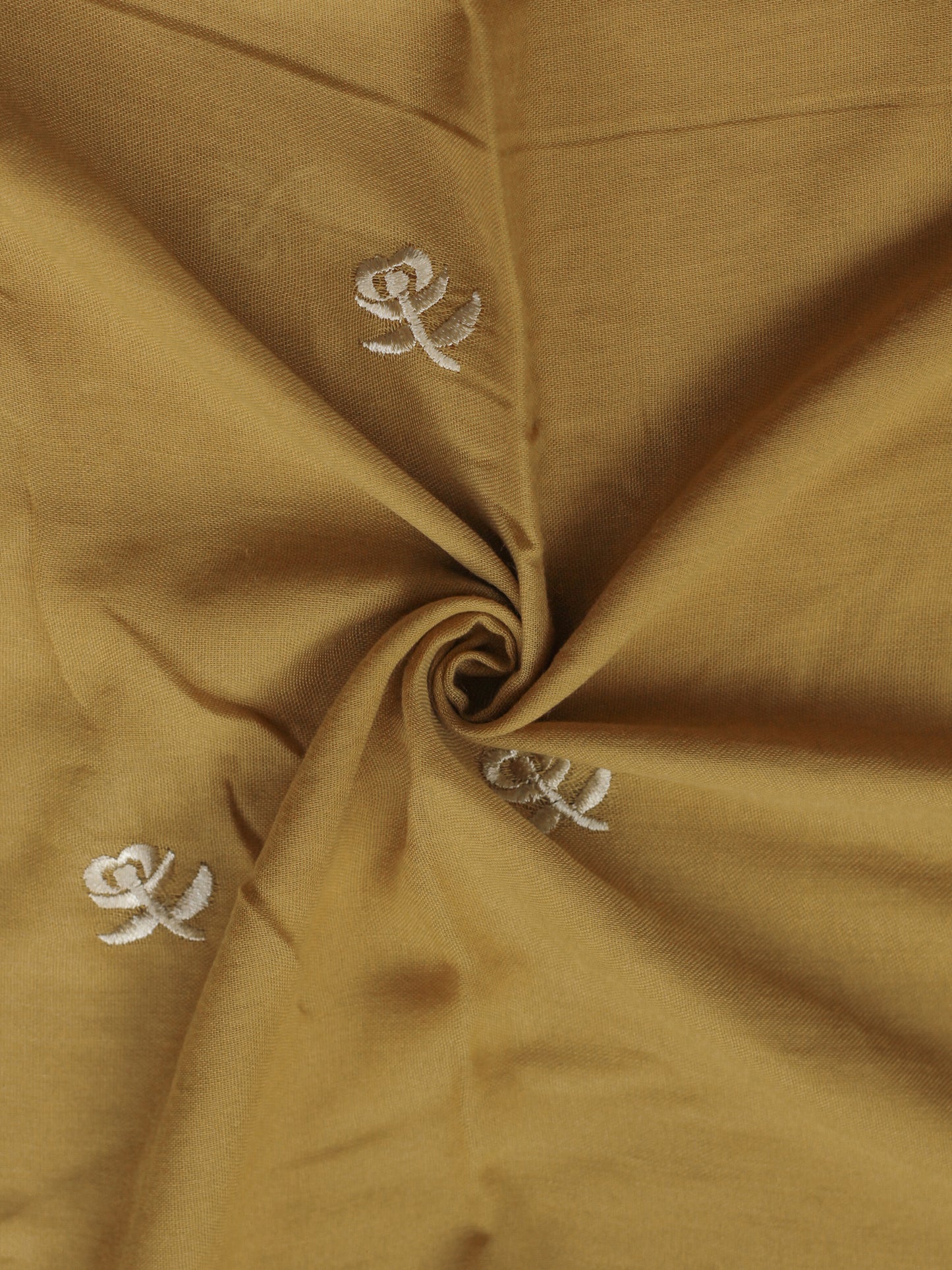 Zahra Embroidered Hijab - Honey Mustard