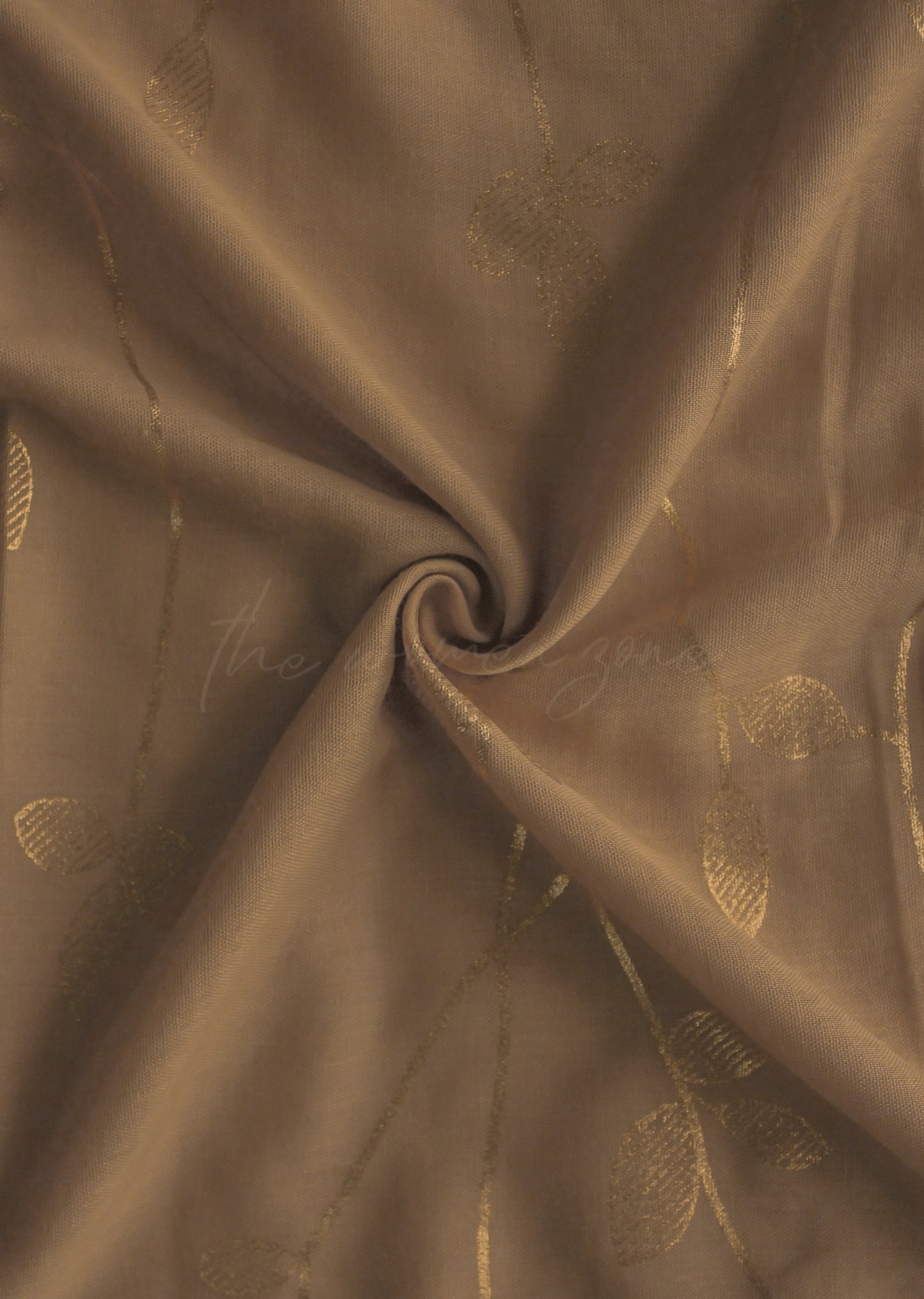 Botanical Hijab - Khaki Beige