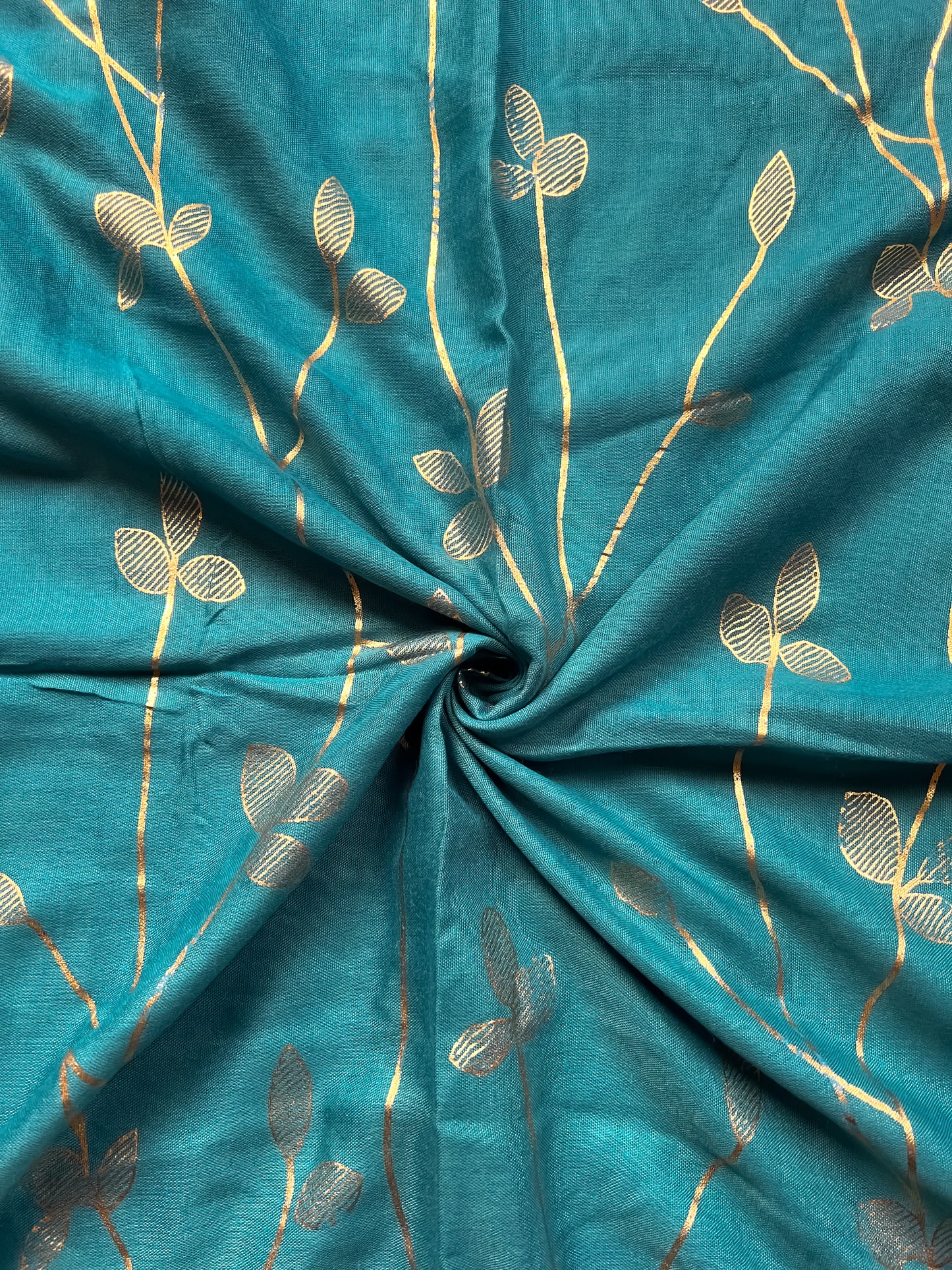 Botanical Hijab - Aqua