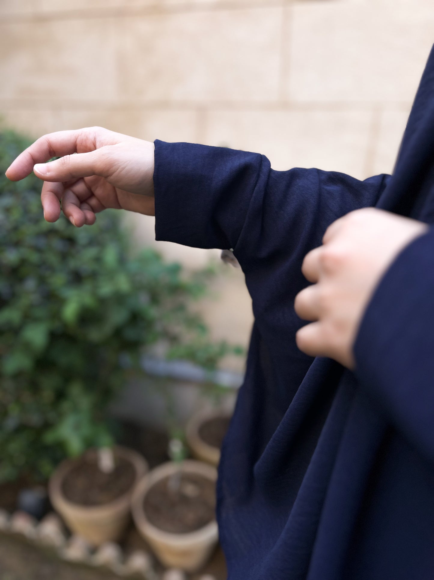 Namaz and Umrah Scarf - Navy Blue