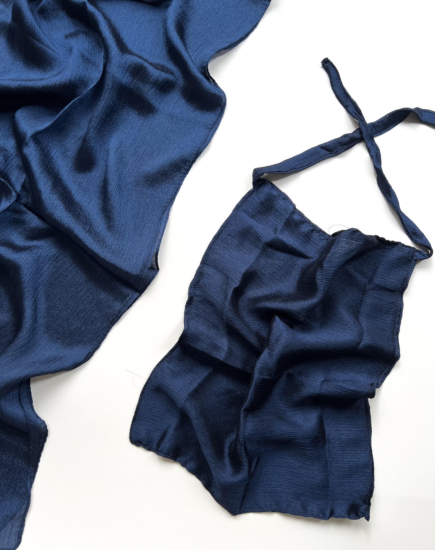 Sheen Hijab & Niqab Set - Navy Blue