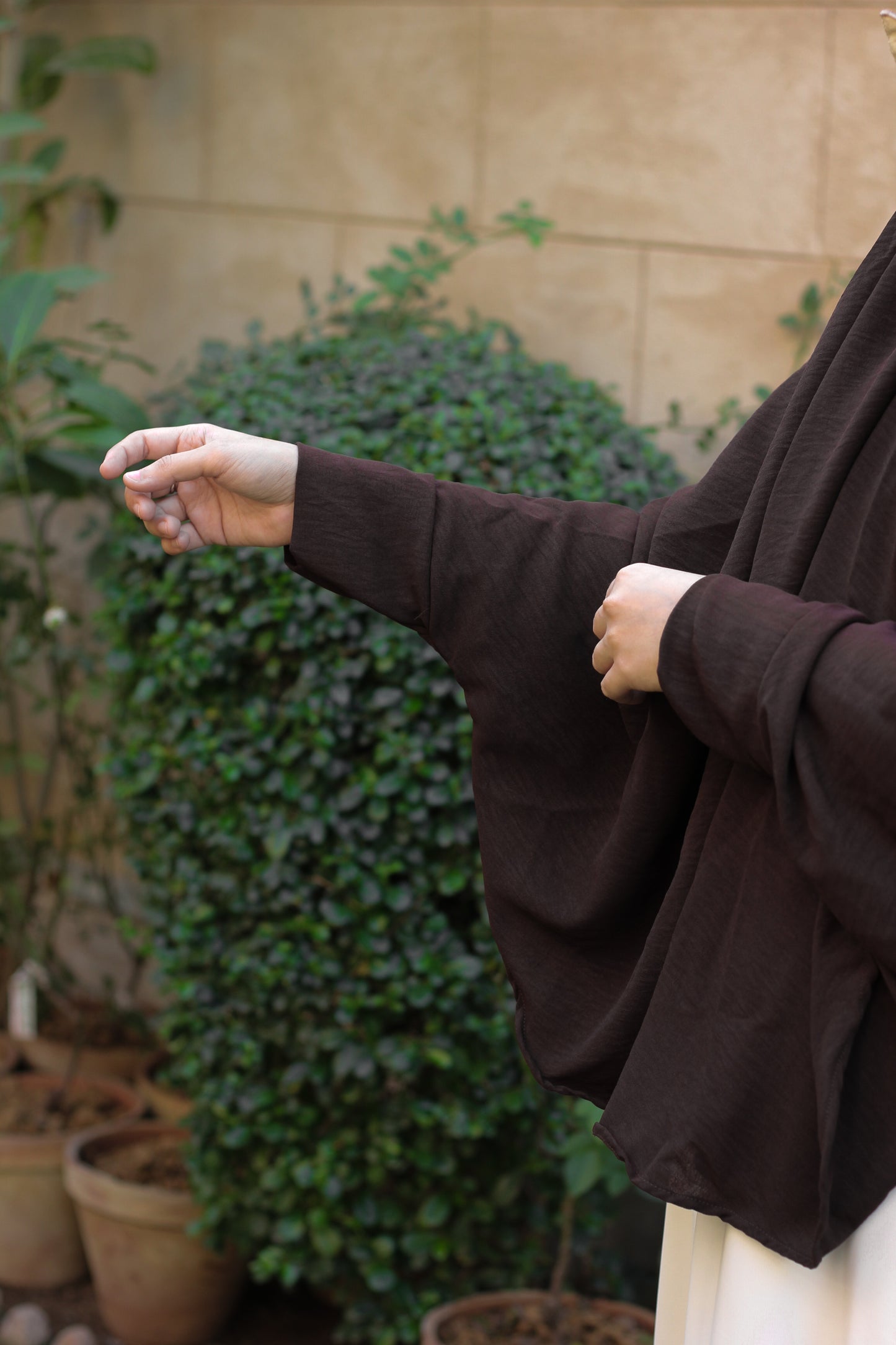 Namaz and Umrah Scarf - Chocolate Brown