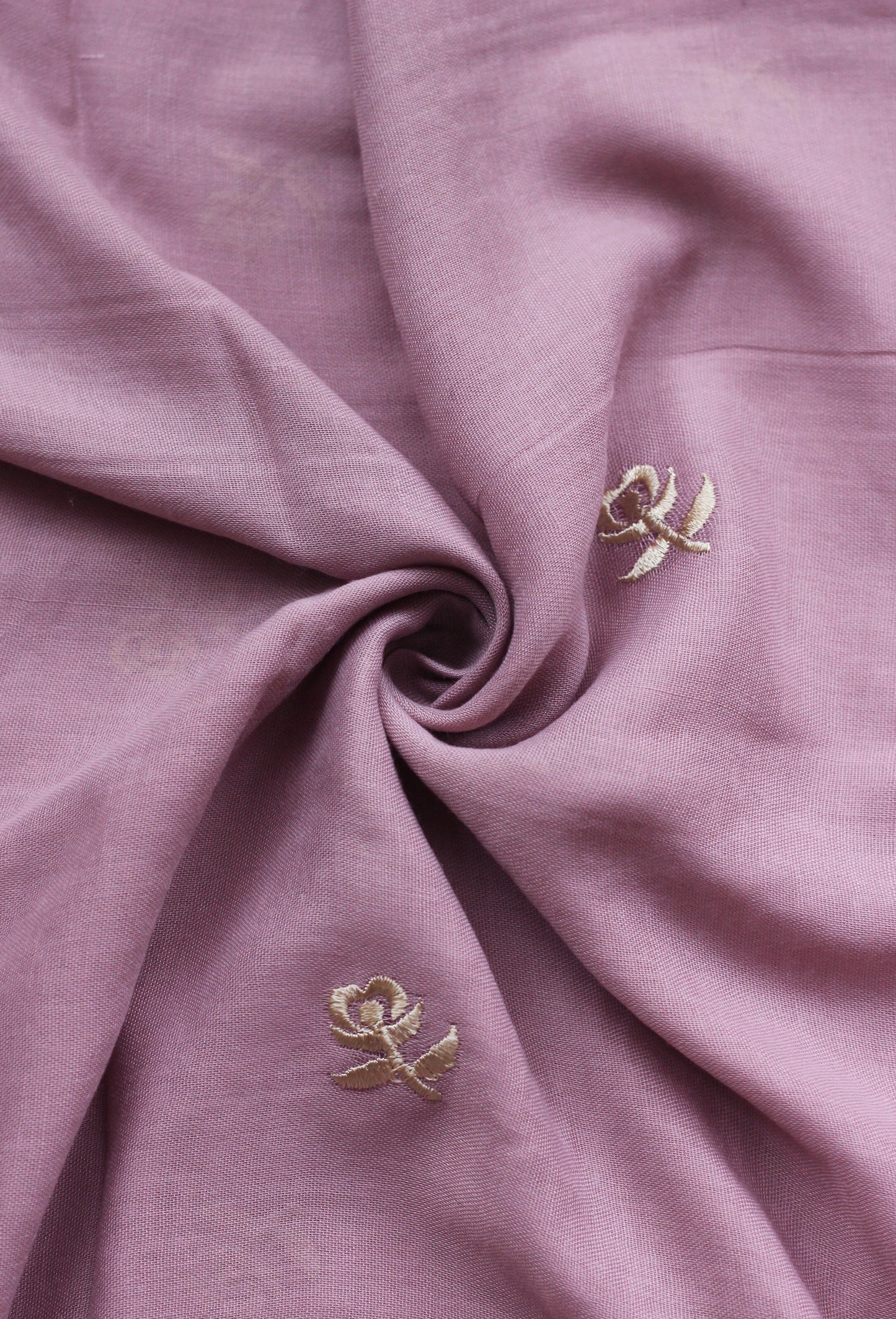 Zahra Embroidered Hijab - Mauve