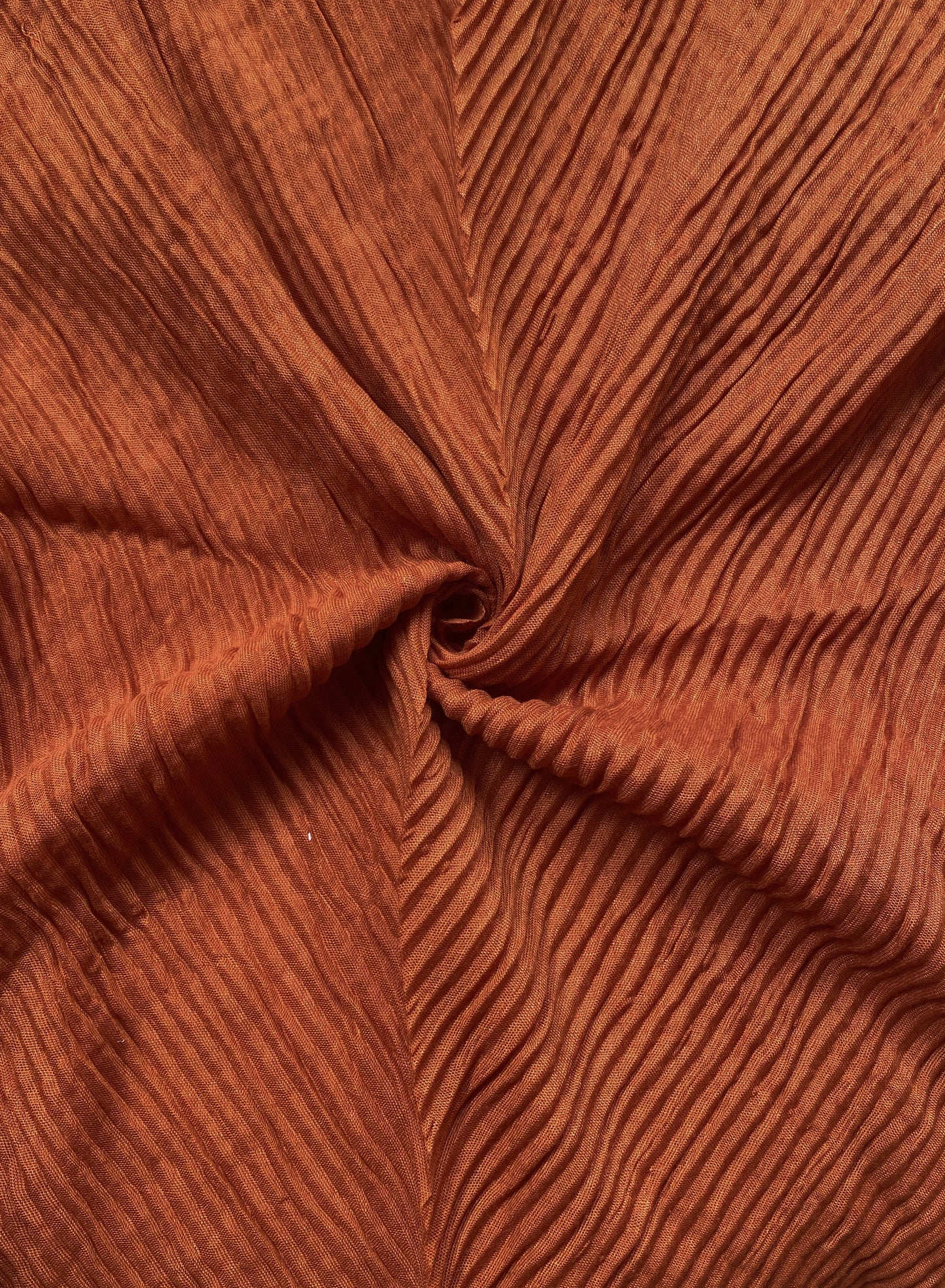 Crumpled Hijab - Rust