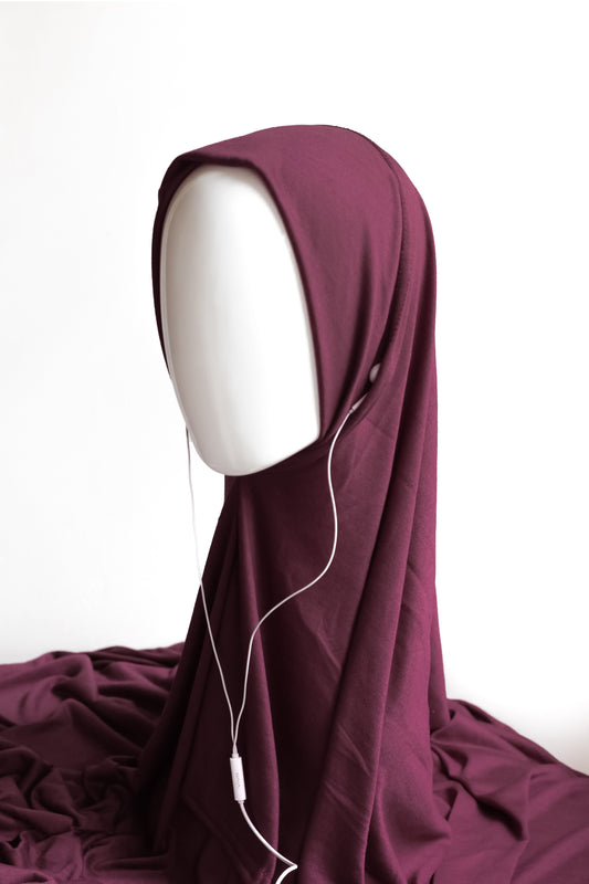 Access Instant Jersey Hijab - Mulberry