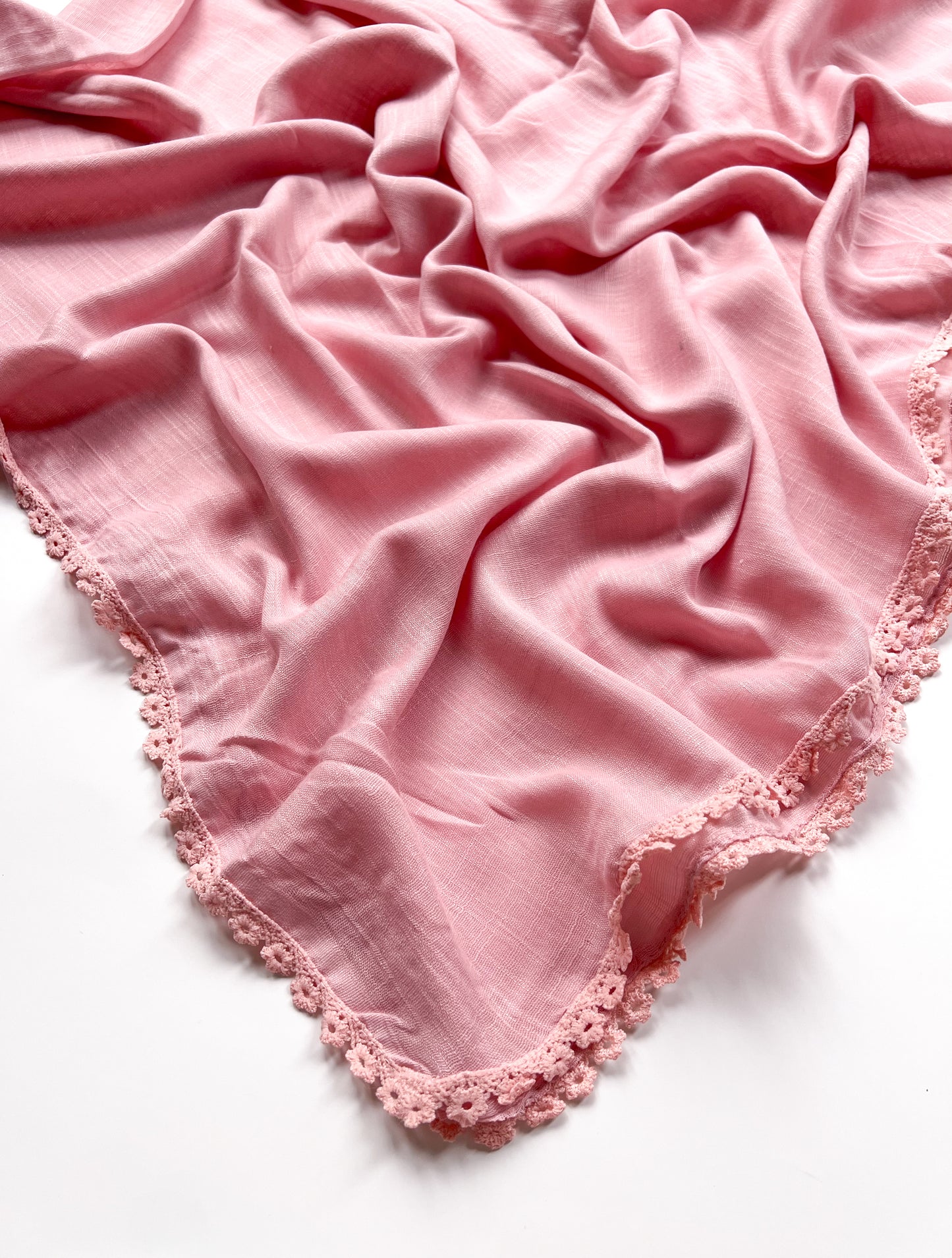 Laced Turkish Lawn - Tea Pink