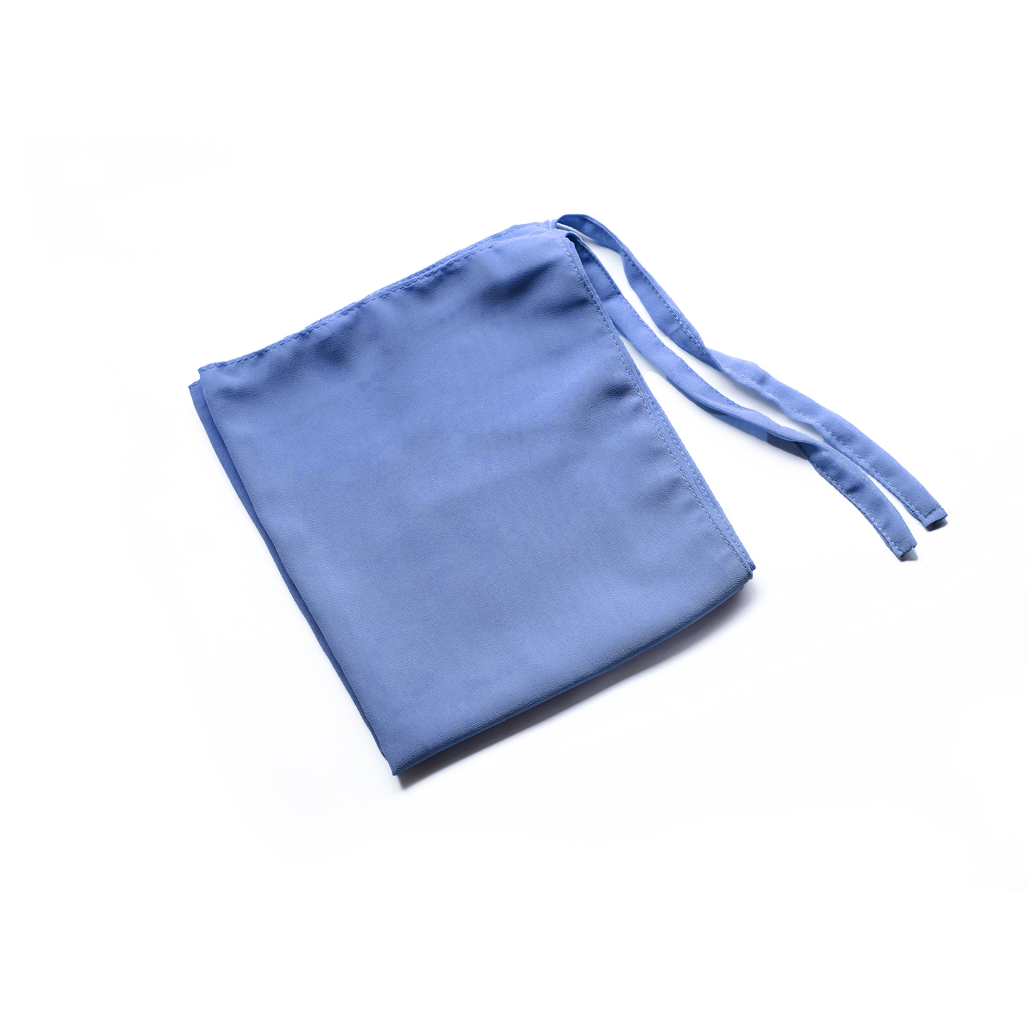 Tie back Niqab - Georgette - Smoked Blue
