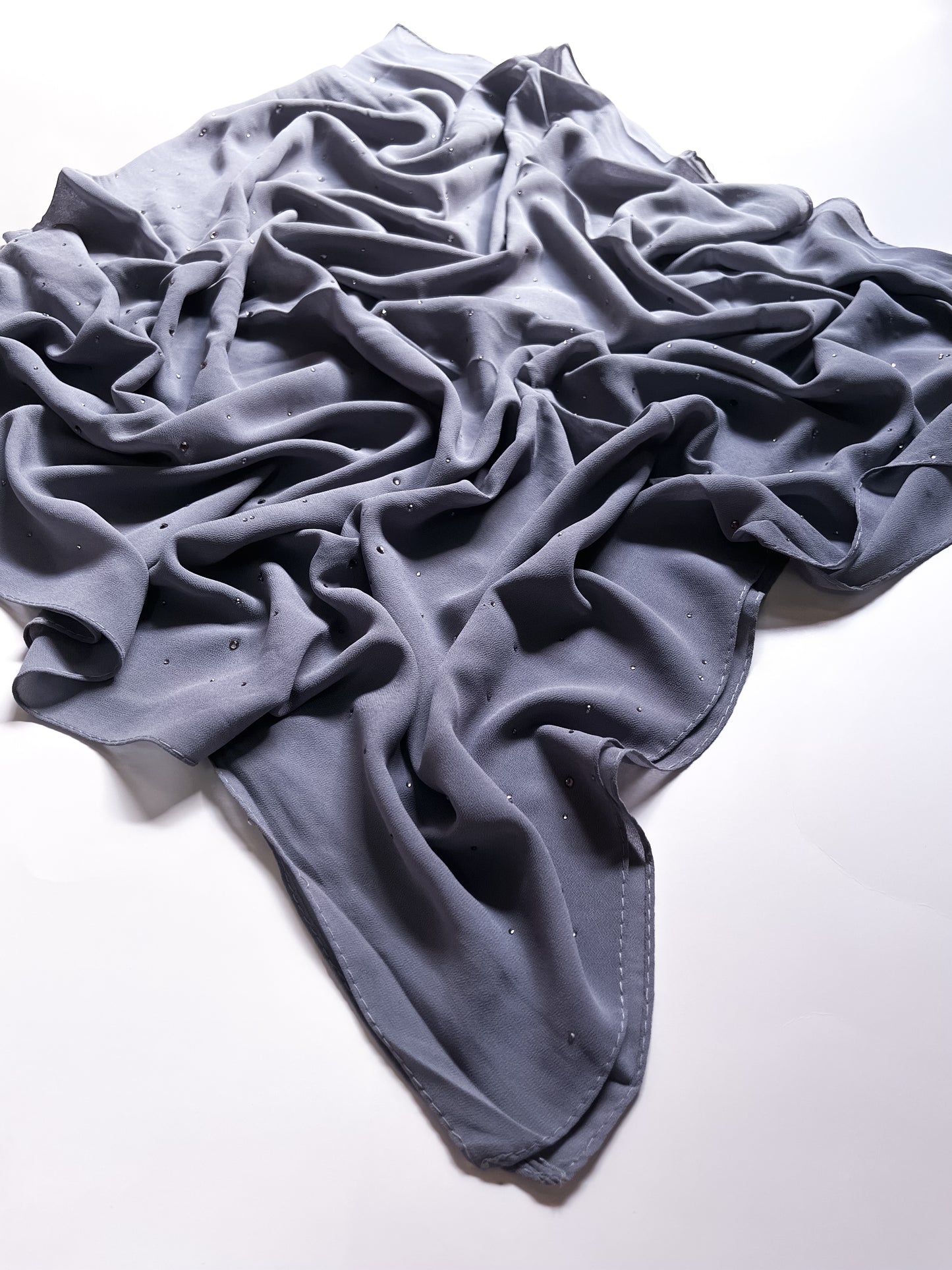Chiffon Luxe Hijab - Steel Grey