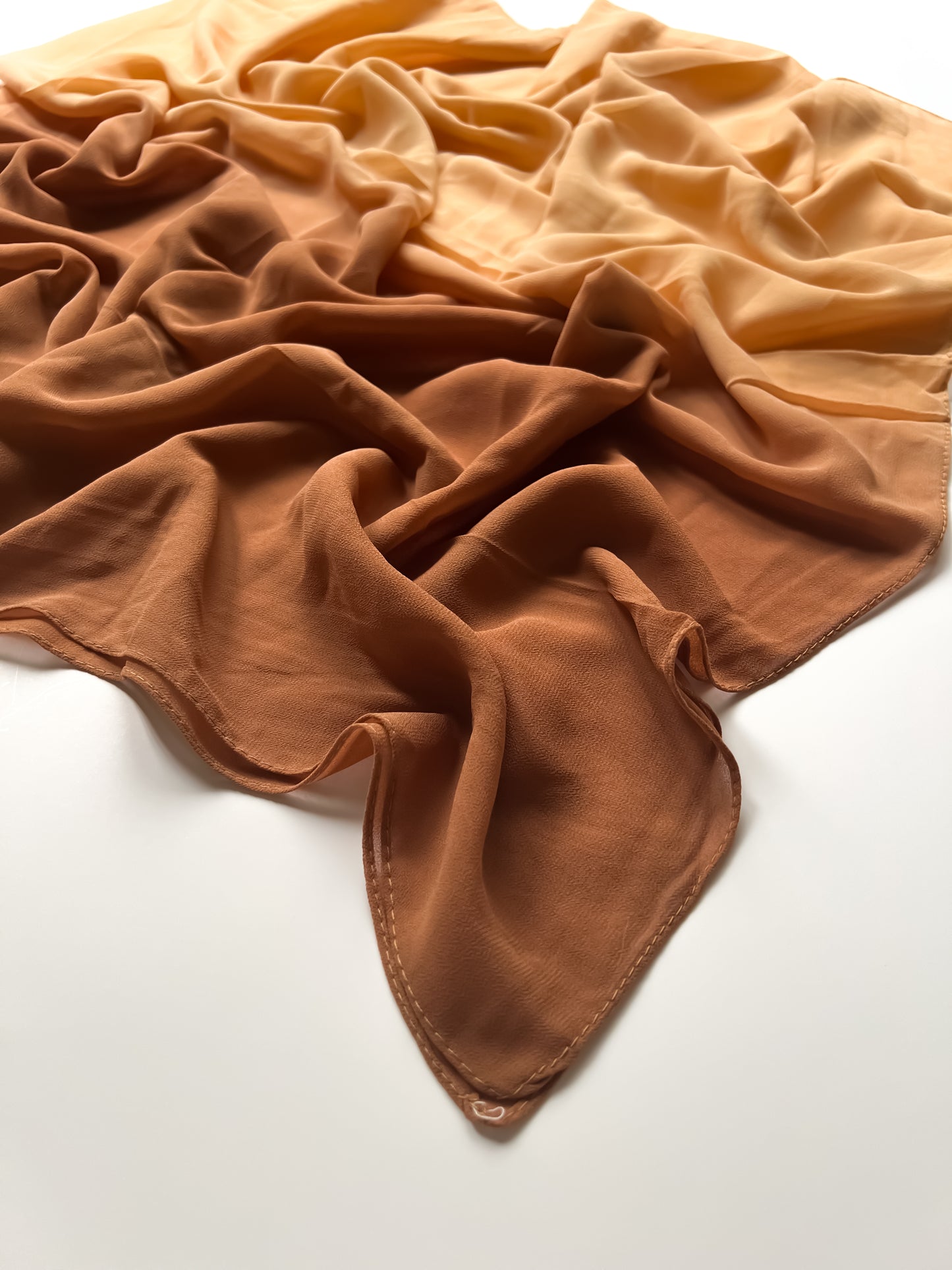 Ombre Georgette Hijab - Sunset