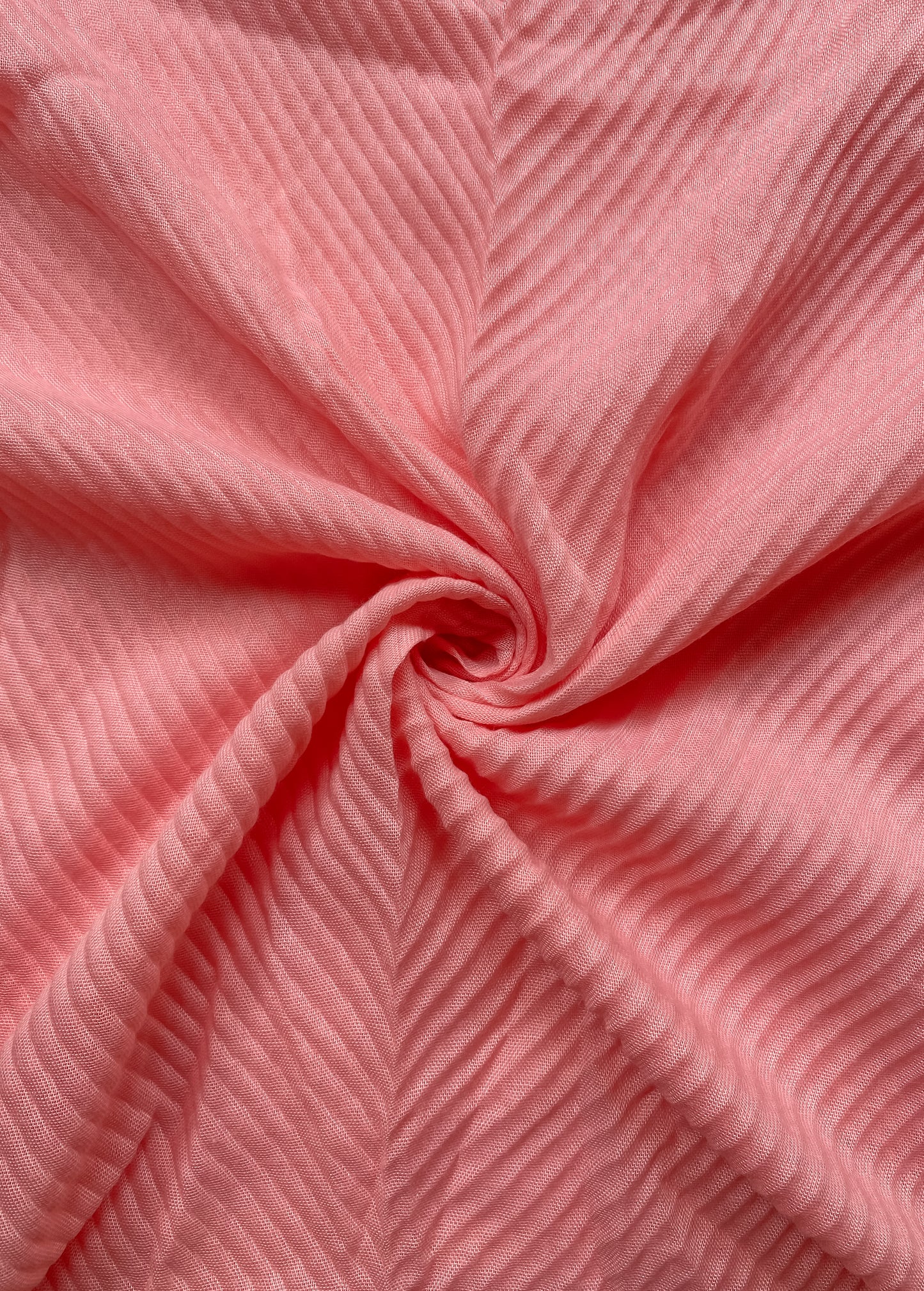 Crumpled Hijab - Flamingo