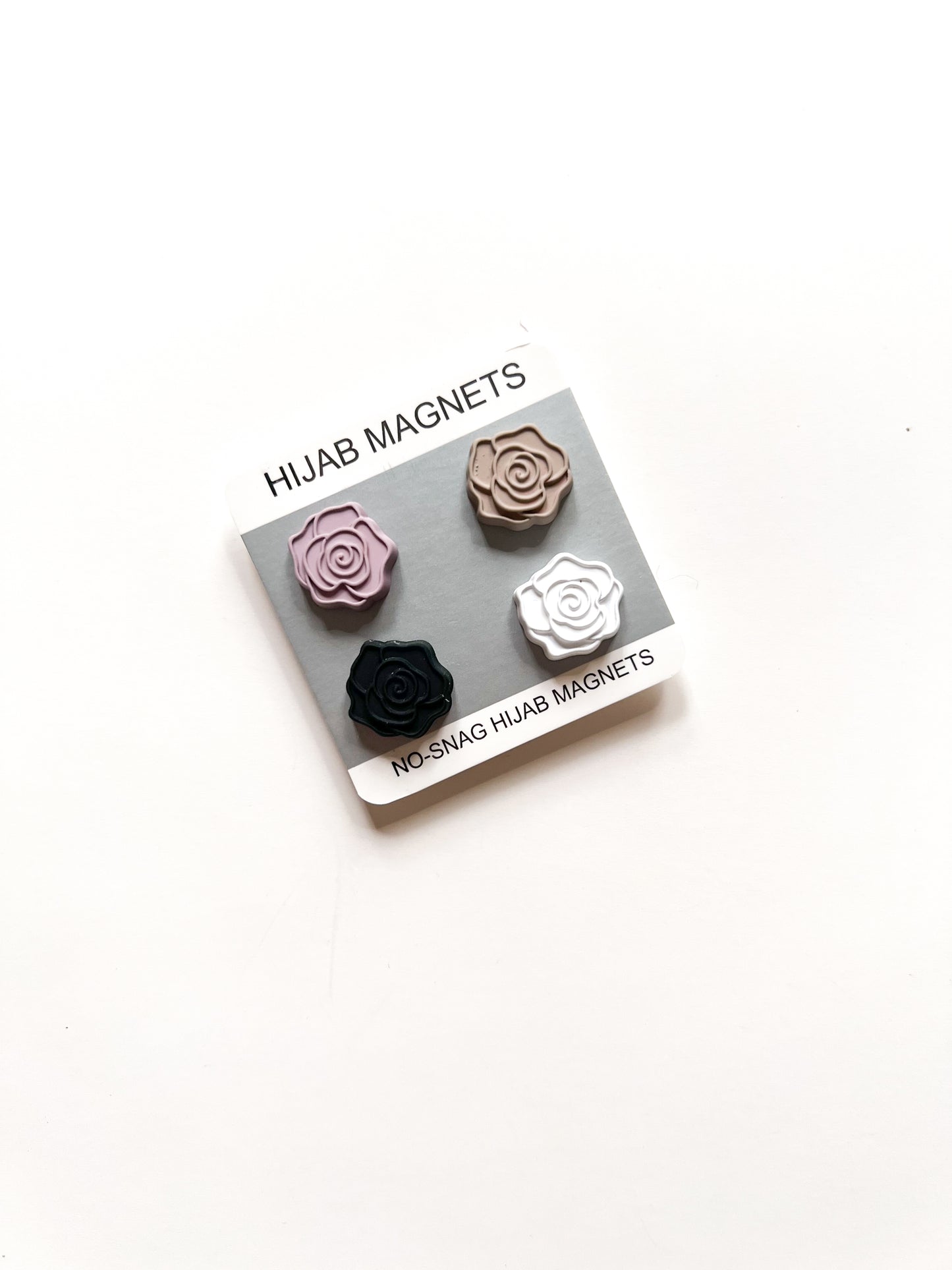 Basic Hijab Magnets (Rose) - Set of 4