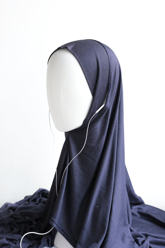 Access Instant Jersey Hijab - Midnight Blue