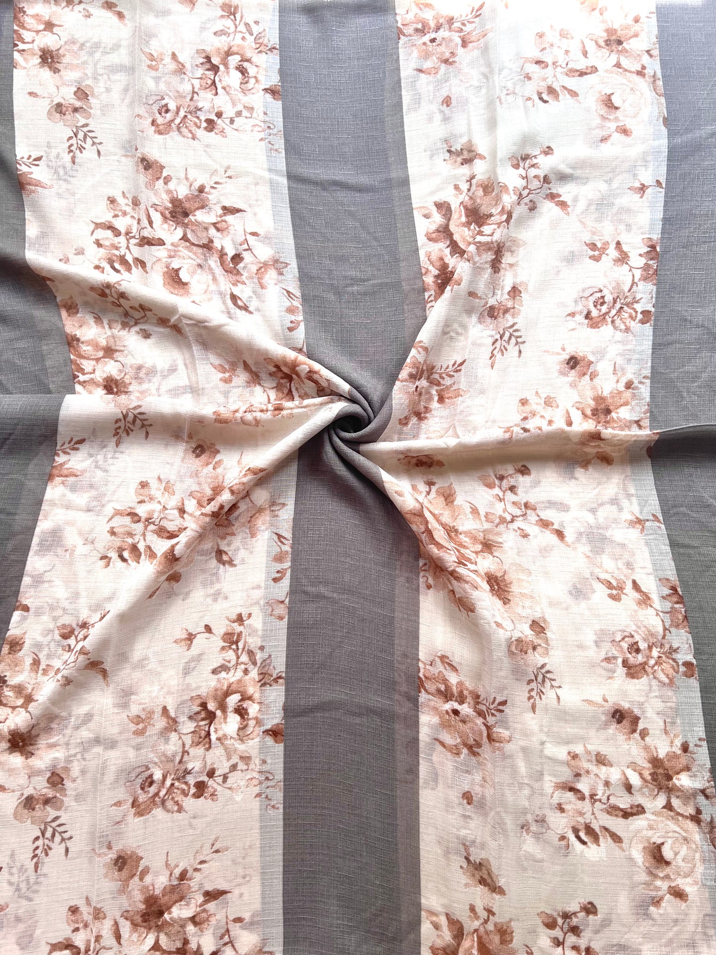 Rumana Printed Hijab - Grey