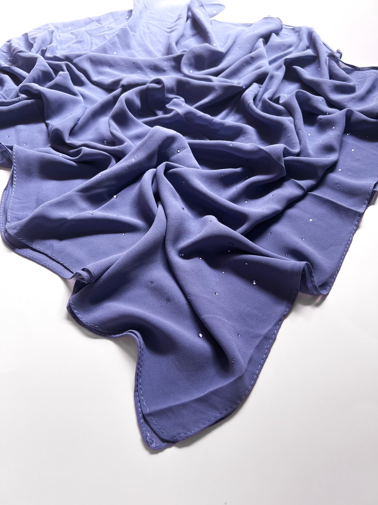 Chiffon Luxe Hijab - Denim