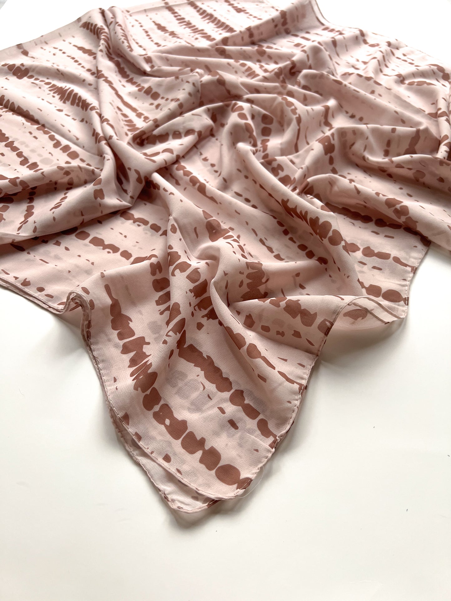 Tie-Dye Printed Hijab - Fawn