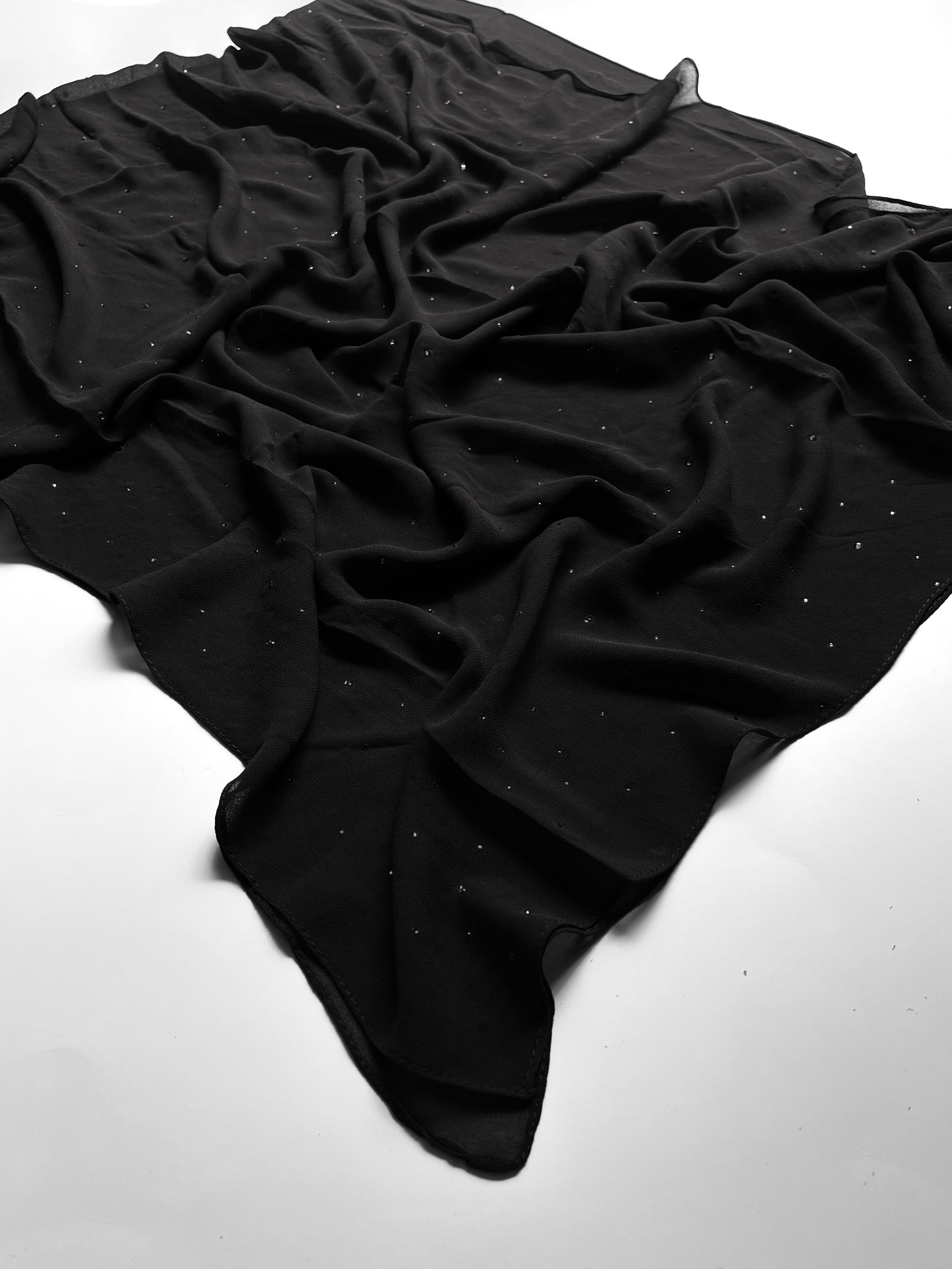 Chiffon Luxe Hijab - Black