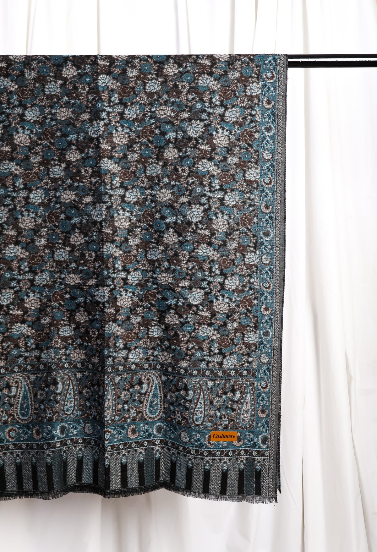 Naqsh Pashmina Hijab - Black