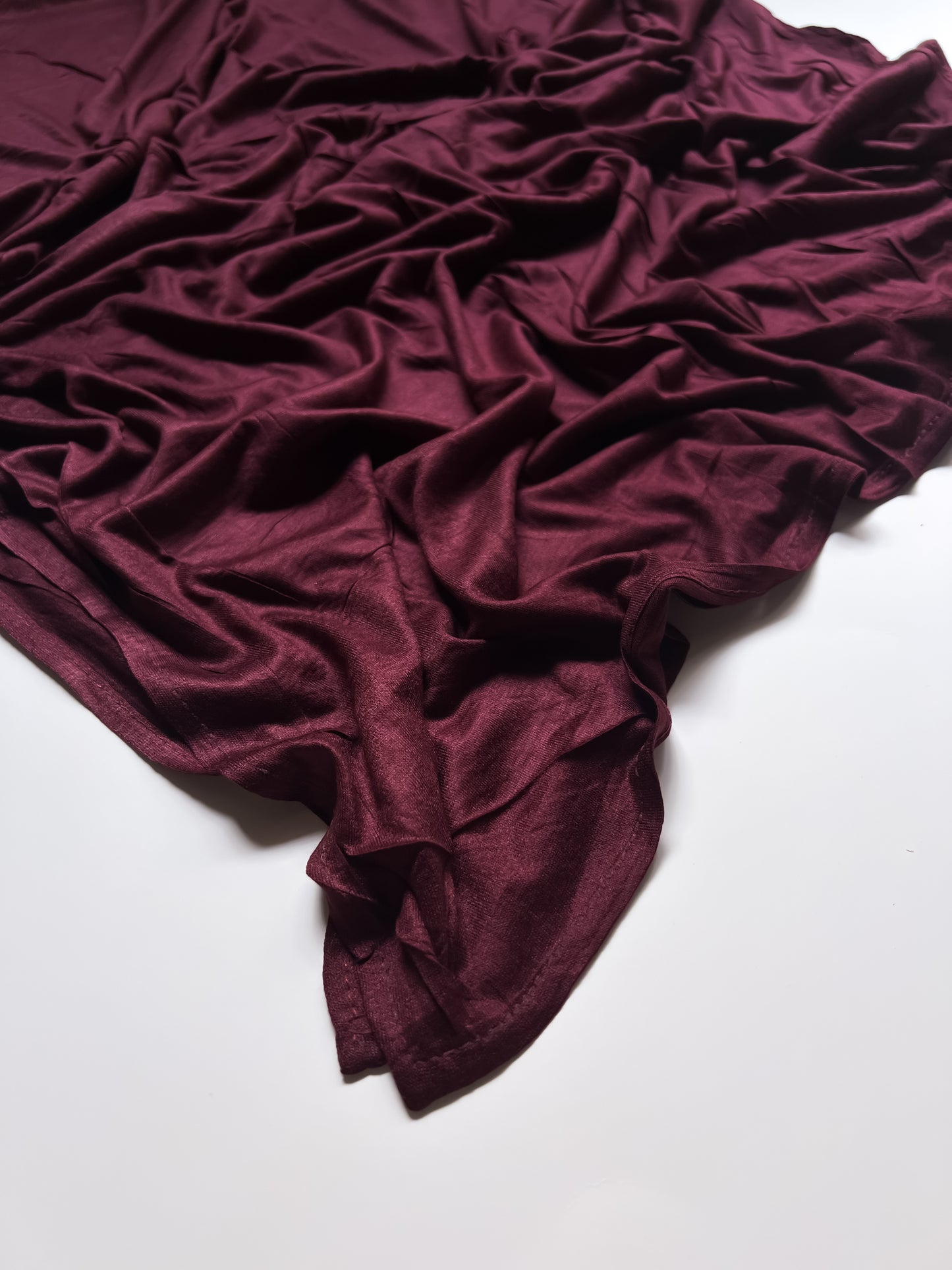 Modal Jersey Hijab - Real Maroon