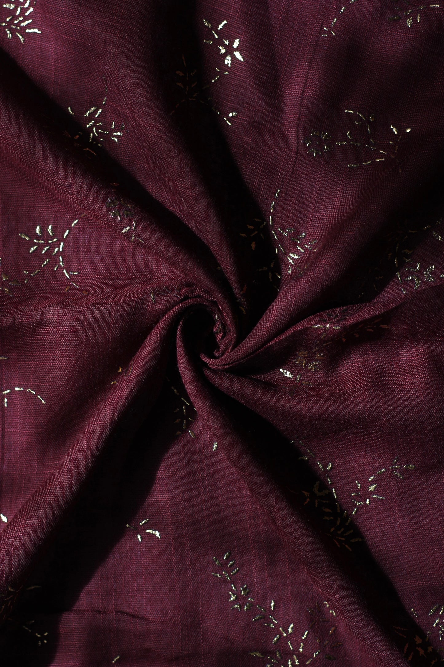 Gold Botanical - Dark Maroon