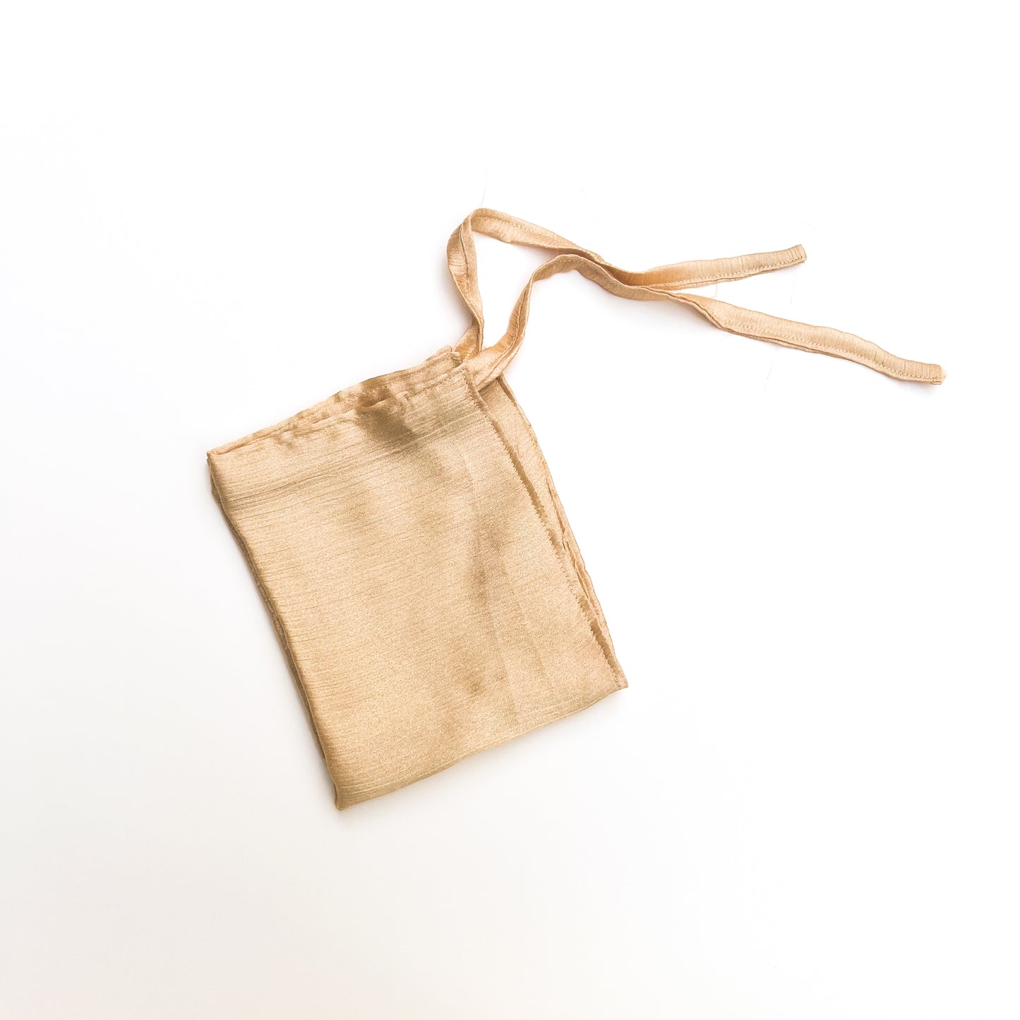 Sheen Tie back Niqab - Light Gold