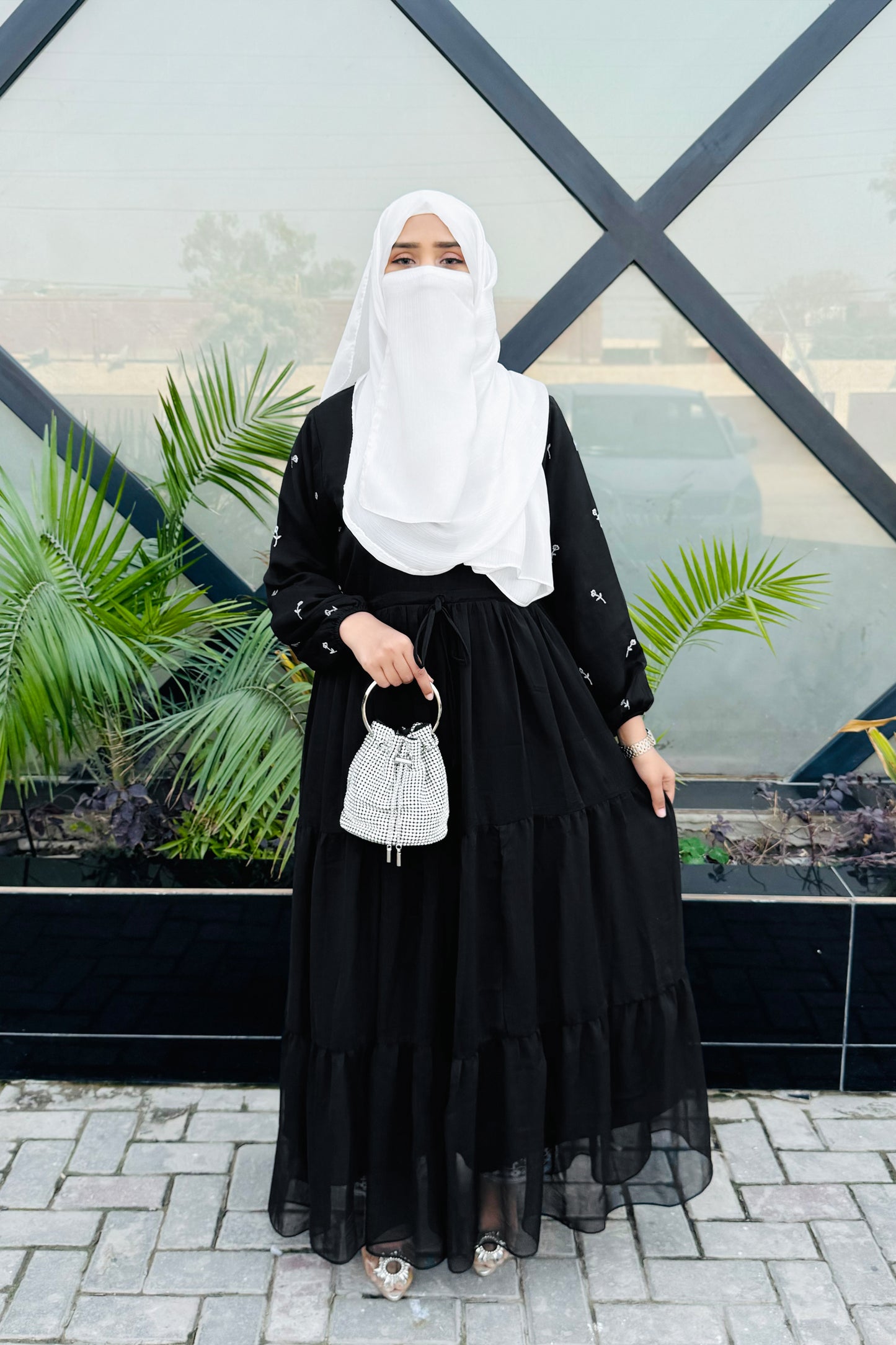 Twilight Embroidered Modest Dress