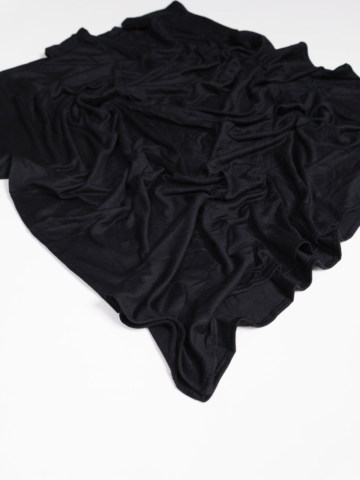 Plain Jersey Hijab - Black