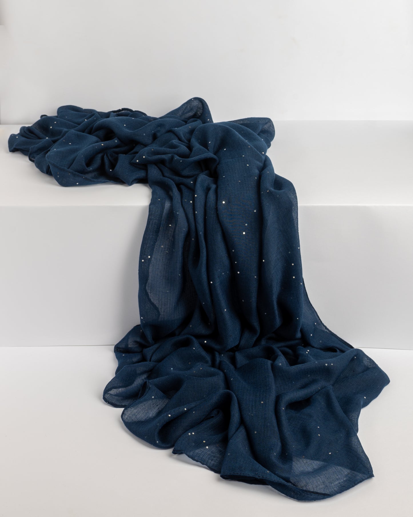 Sequin-Me Hijab - Navy Blue