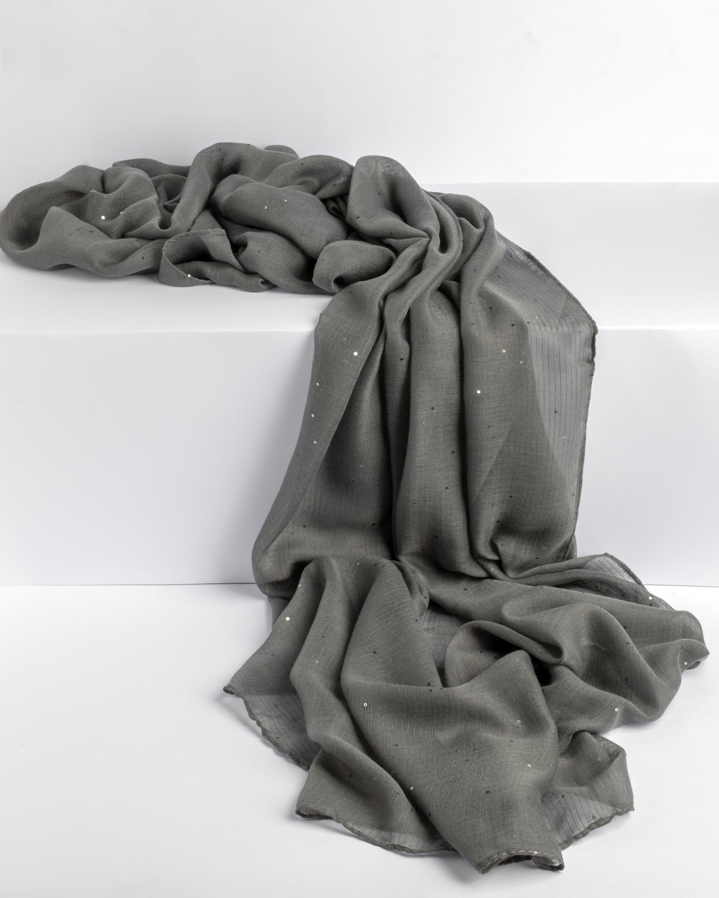 Sequin-Me Hijab - Grey
