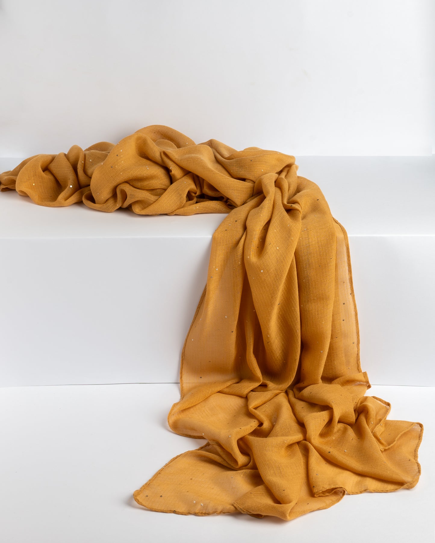 Sequin-Me Hijab - Honey Mustad