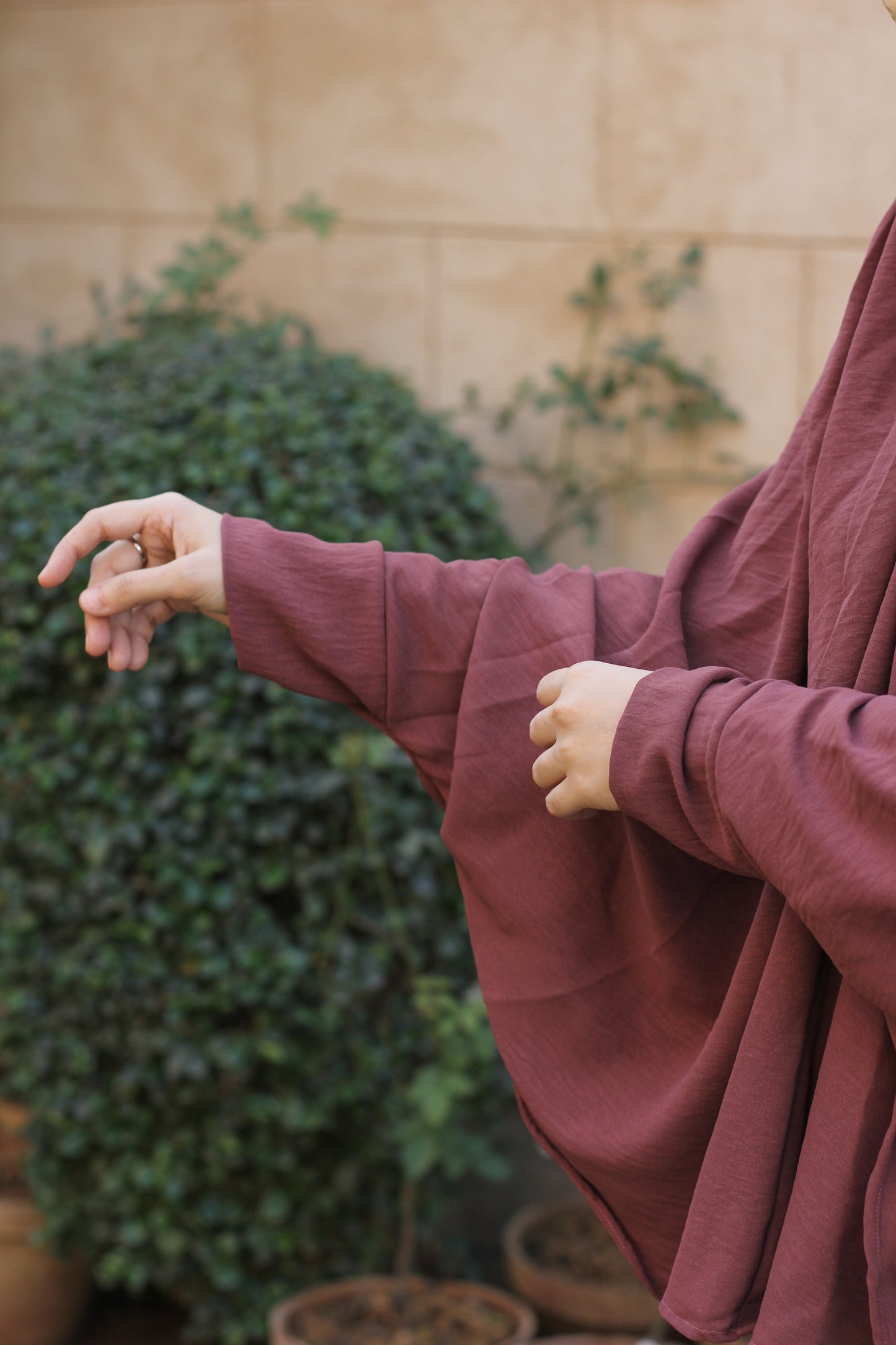 Namaz and Umrah Scarf - Rosewood