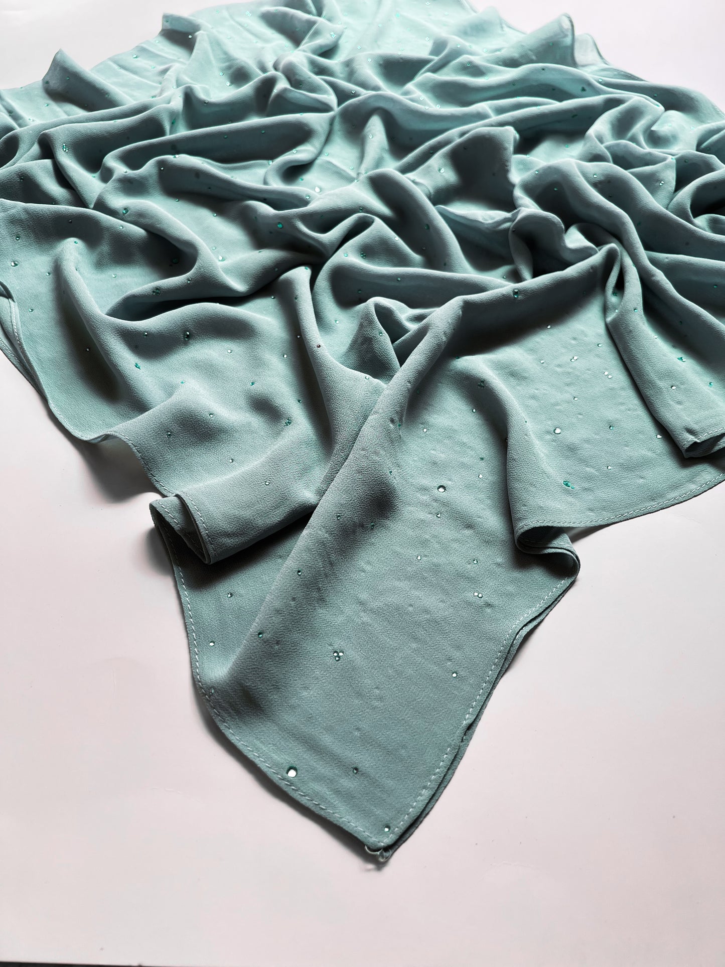 Chiffon Luxe Hijab - Turquoise