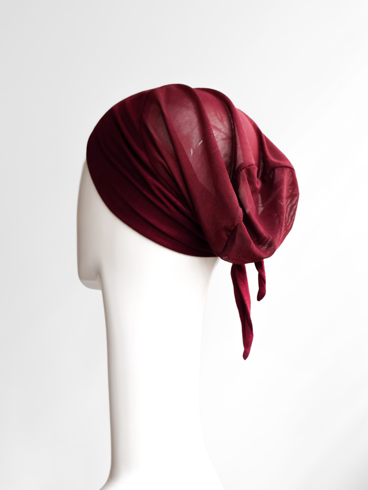 Mesh-Back Underscarf - Maroon