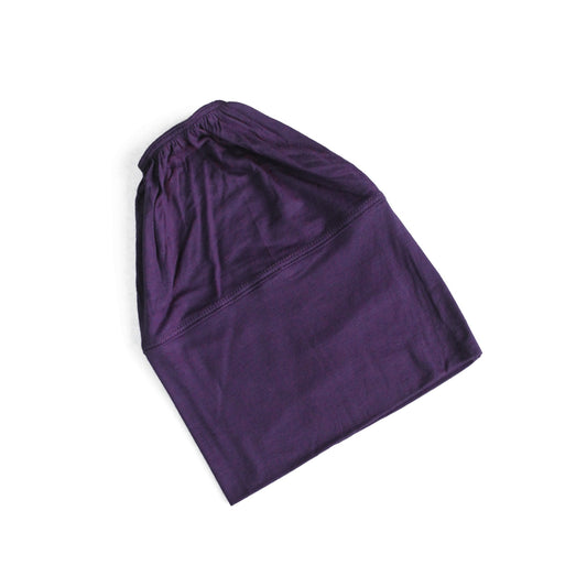 (No headache) Beanie Hijab Cap - Purple