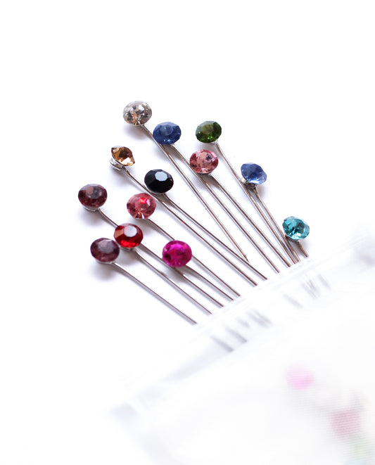 Crystal Hijab Pins - Multicolored