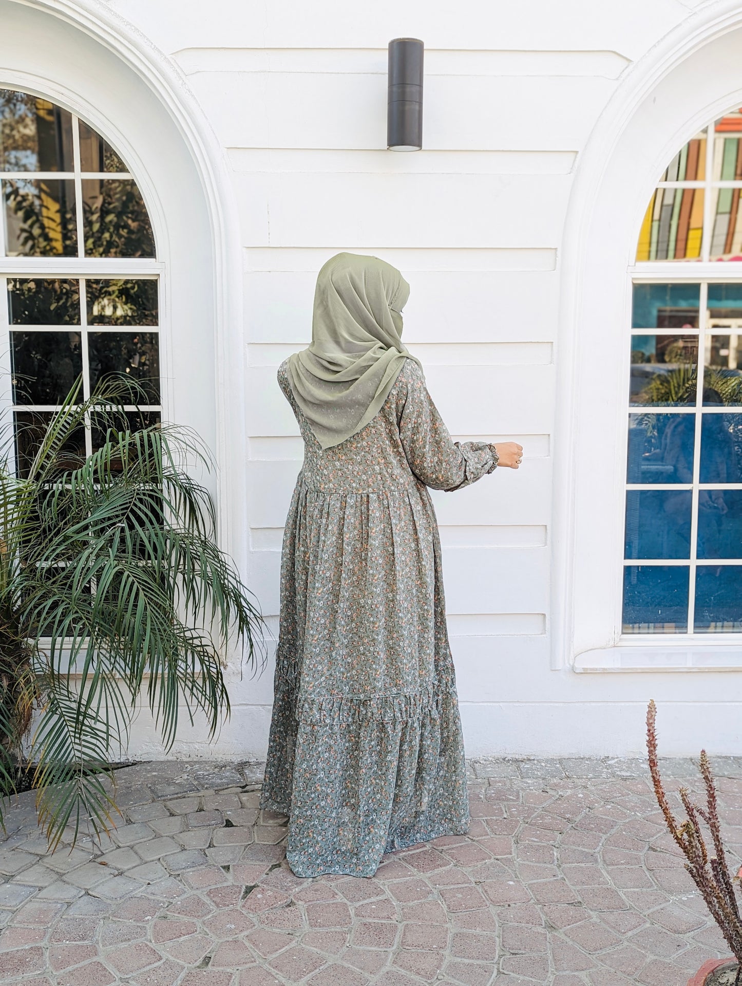 Soothing Sage Modest Dress