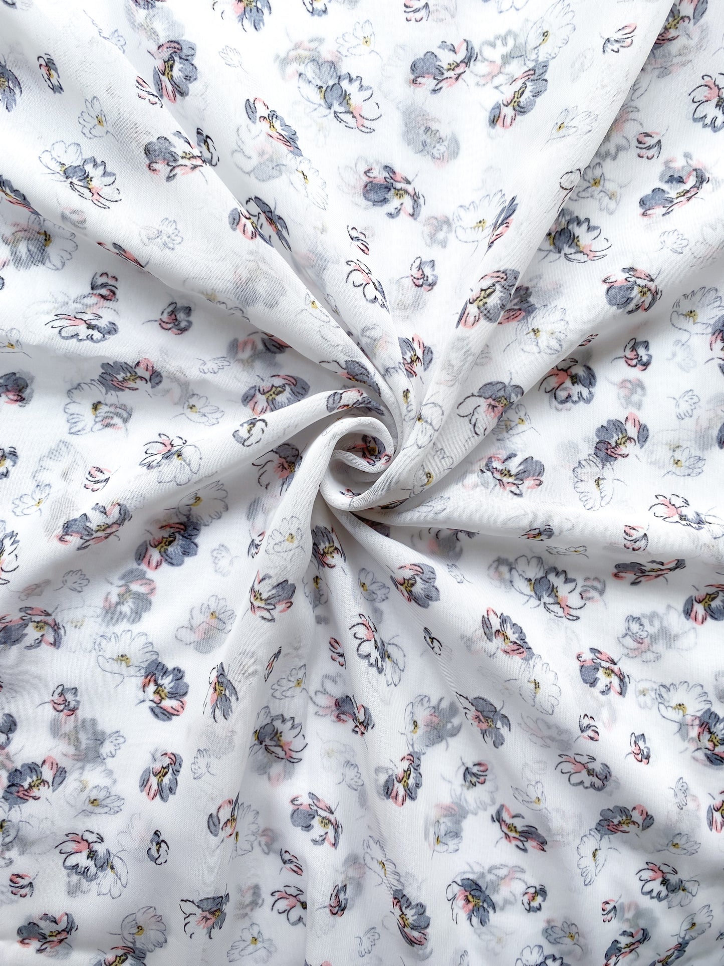 Printed Georgette Hijab - Morning Dew