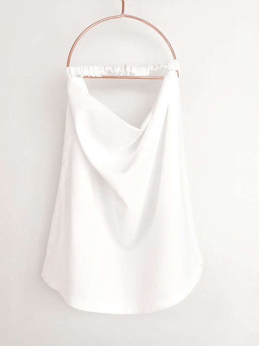 Elastic back Niqab - Milky White