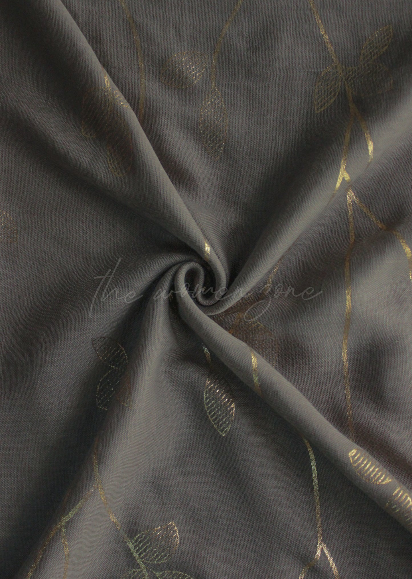 Botanical Hijab - Grey