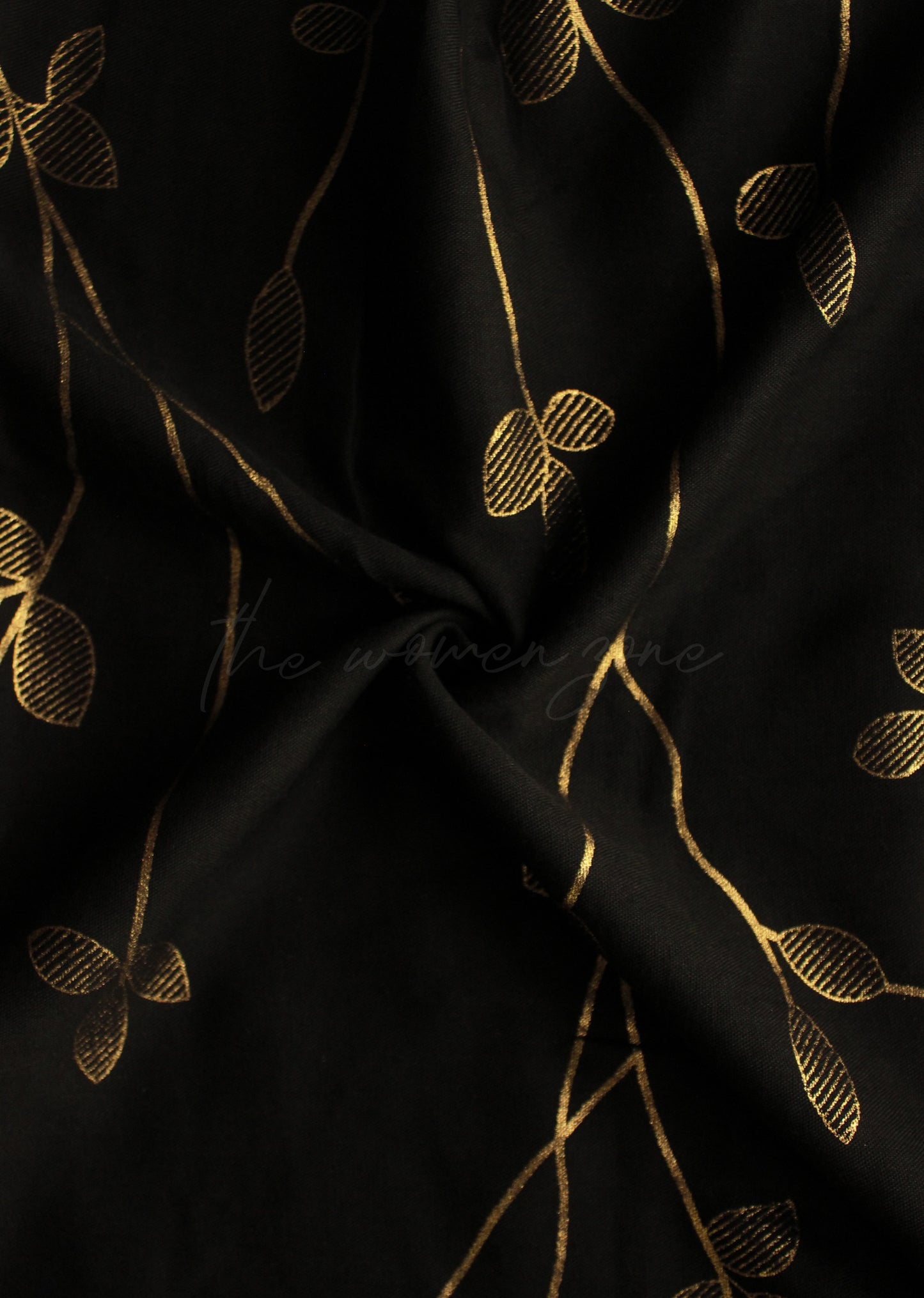 Botanical Hijab - Black