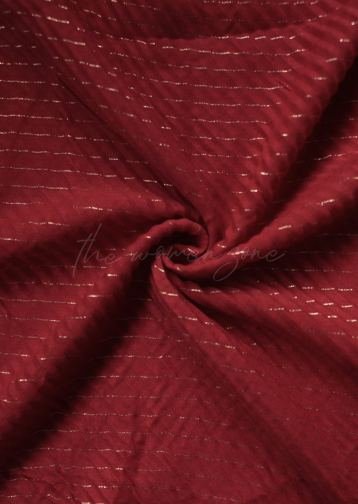Crumpled Glow Hijab - Ruby
