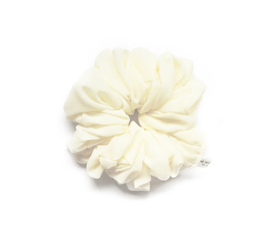 Georgette Volumizing Scrunchie - Off White