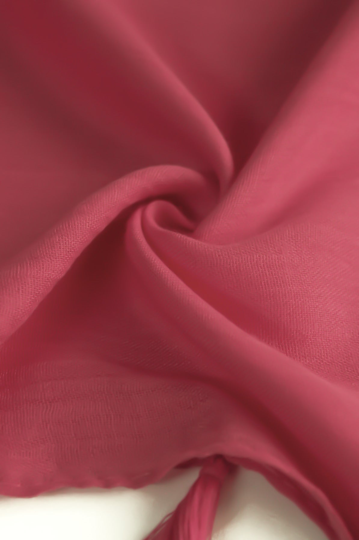 Plain Hijab with Tassels - Coral