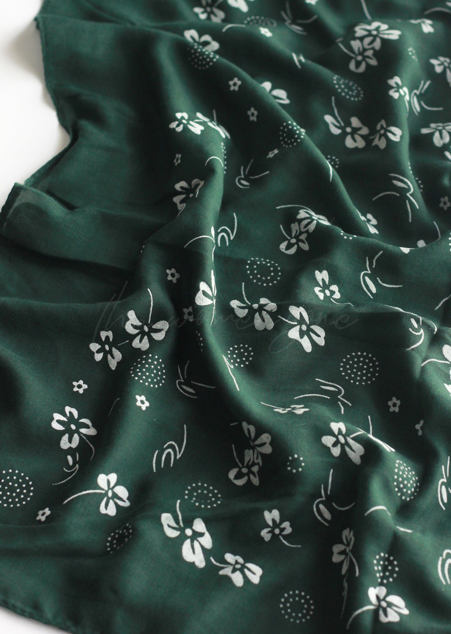 Floral Season - Emerald Green