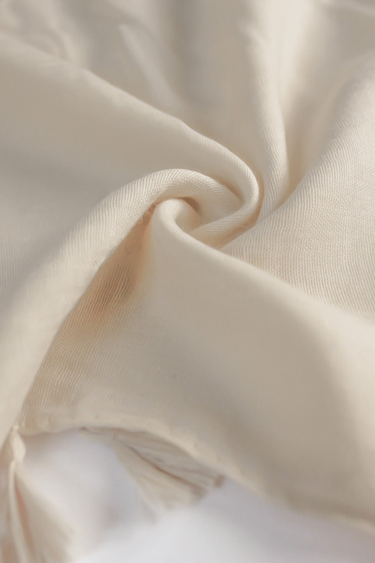 Plain Hijab with Tassels - Fawn