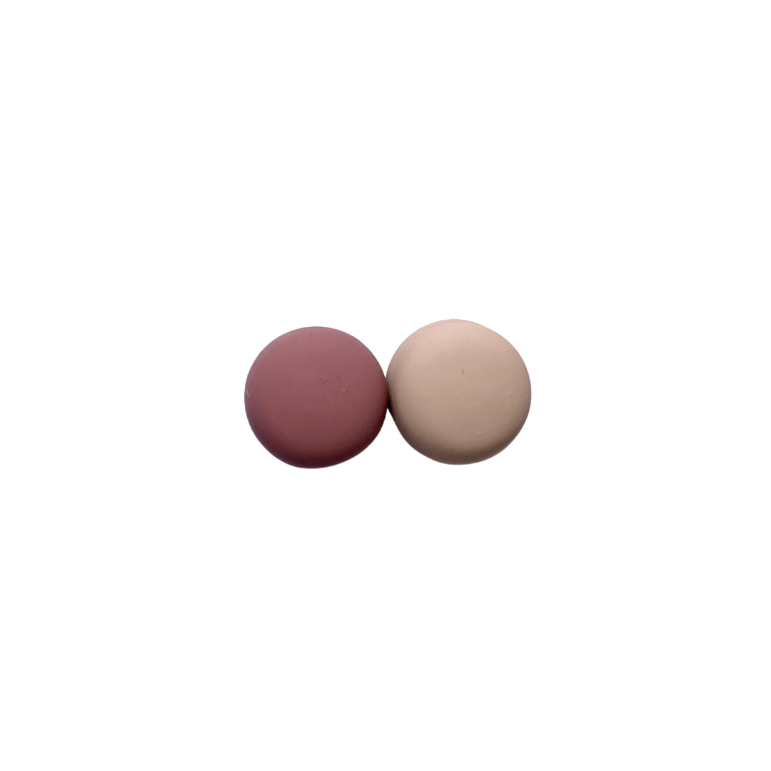 Matte Hijab Magnets (Circle) - Rose Dust